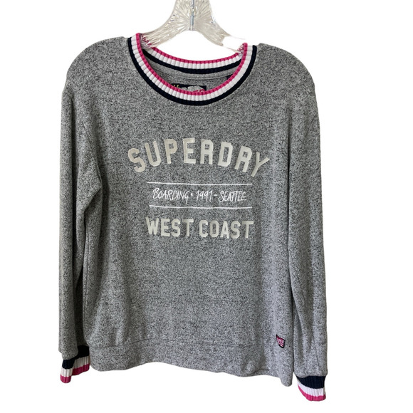 Super Dry Sweaters - Super Dry Co. Unisex Sweater US Size 6 Graphic Boarding 1991 Seattle Vintage